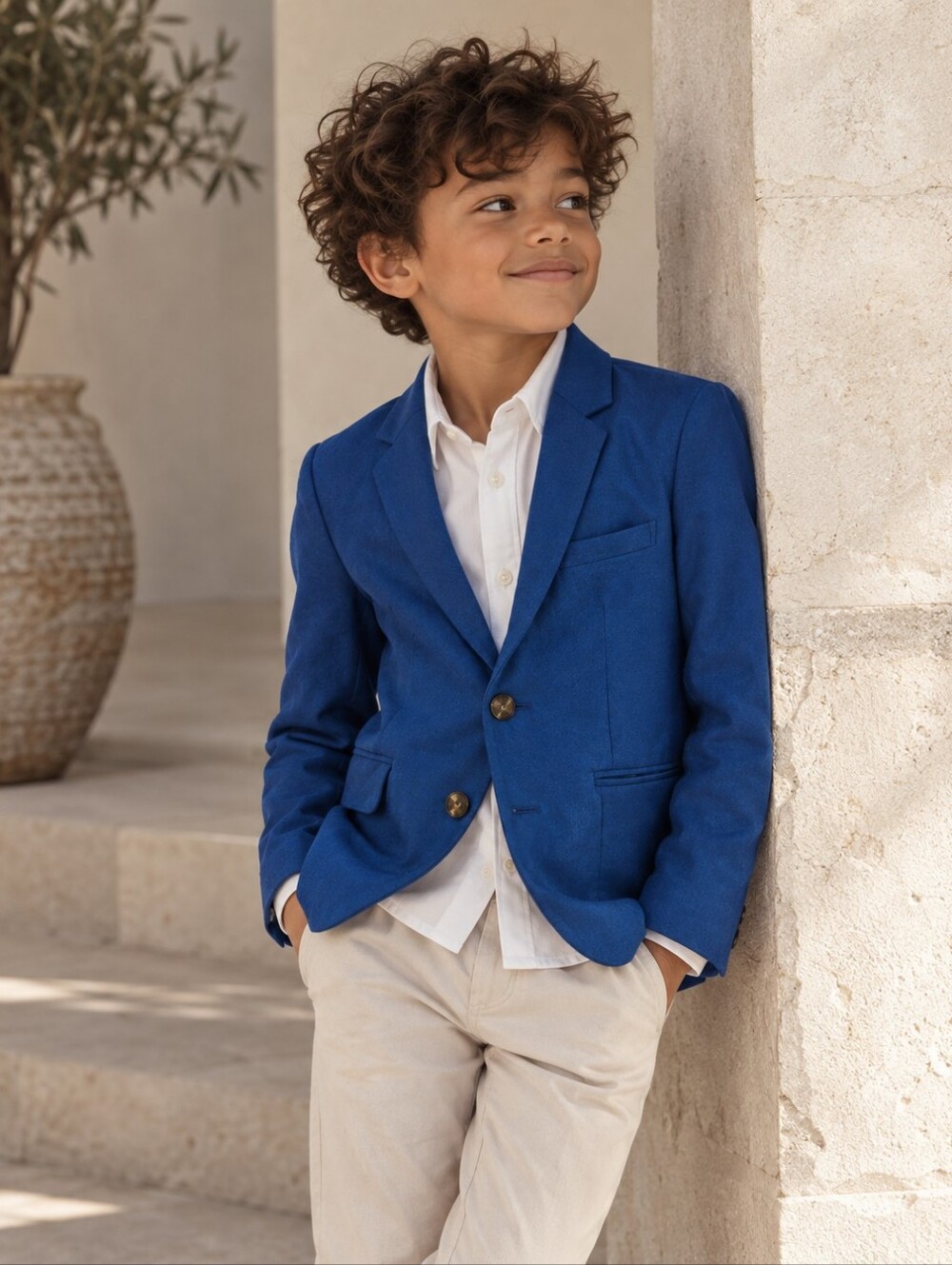 Appaman Boys Blue Blazer Sport Coat Preppy Formal Wedding Size 6